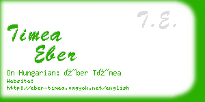 timea eber business card